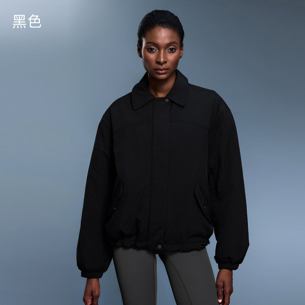 Casualeasiest for match lapel cotton clothing for women autumn winter lightweight waterproofloose thickenedheattech cotton clothing outweard25124