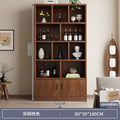 For homefloor-standing storage rack, whole wall storage cabinet, multi-layer solid wood wine cabinet, all-in-one wall bookcase, living room storage cabinet