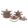 12pcs soup pot, spatula and spoon set