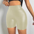 Fashionplus sizepu leather shorts for women 4-point pants hot style sexy cross-border independent station nightclub women's hot pants ins style