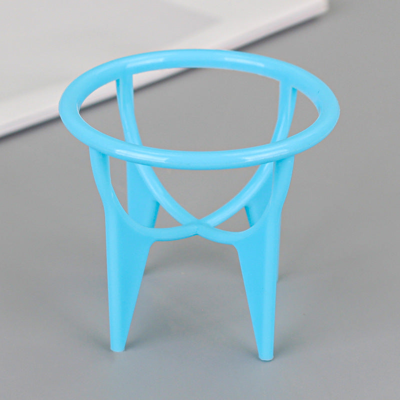 Beauty egg holder plastic shelf gourd puff four-corner drying rack blue makeup egg storage box