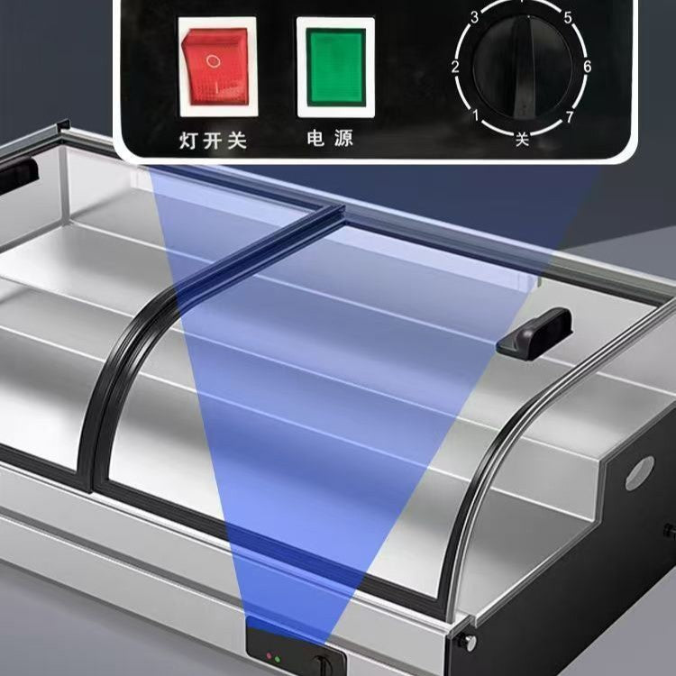 Ladder ice table refrigerated and fresh-keeping display cabinet commercial barbecue frozen ordering table stall tricycle fried skewers freezer