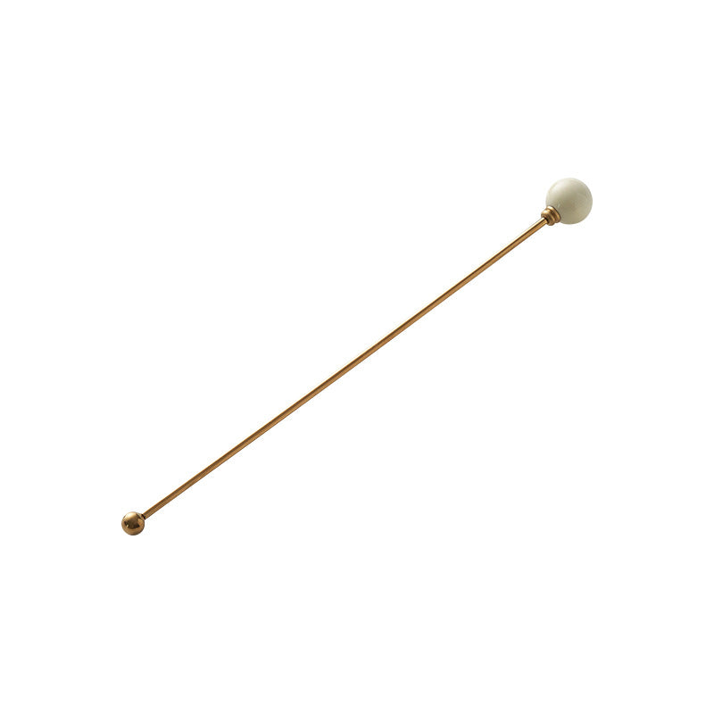 304 stainless steel tea & coffee stirring rods - multi-colored dessert picks - high-value ceramic handle milk frothing sticks - wholesale