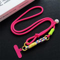 New arrival adjustable hanging neck long braided rope multi-functional wrist patchwork rope k-styletrendy color ball outdoor anti-lost