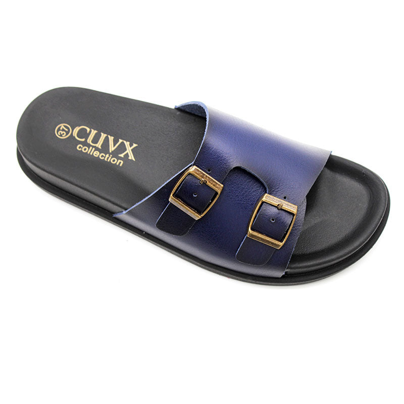 Wholesale fashion slippers  fashion leather buckle platform women's slippers non-slip craft shoes