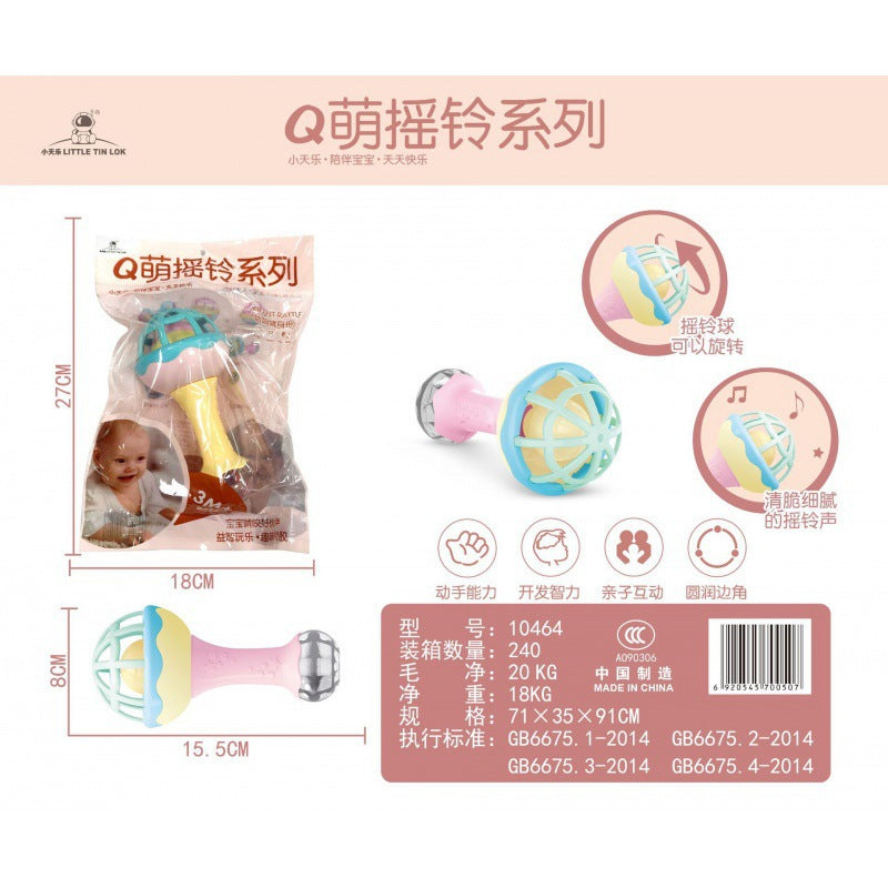 Cross-border South East Asia Baby Hand Rattle Toy Storage Box Baby Coaxing Artifact Sand Hammer Educational Teeth Biting Tooth Glue Ball Set