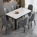 High-end for home dining table and chairs (tempered glass) casualall-in-one dining table restaurant kitchen fast food hot pot