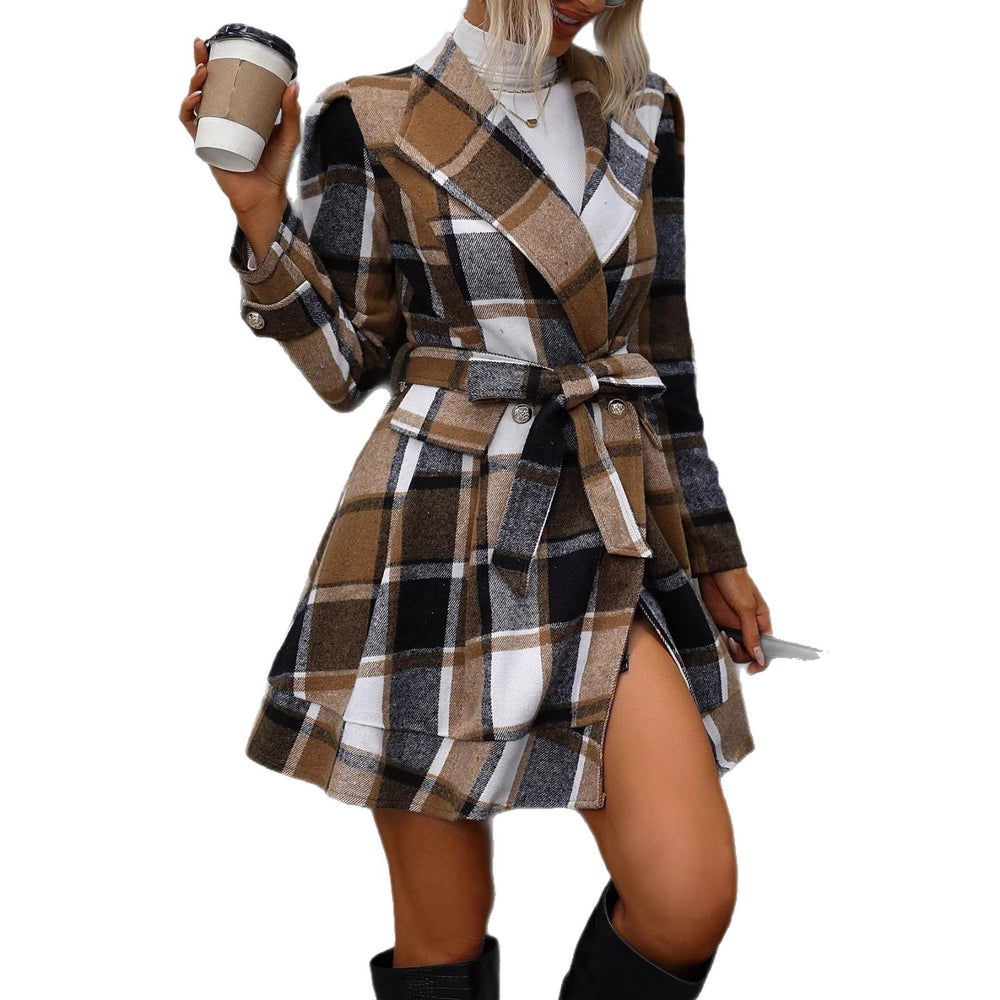 European and american  high-end mid-length wool blend coat,  new winter overcoat, cross-border e-commerce