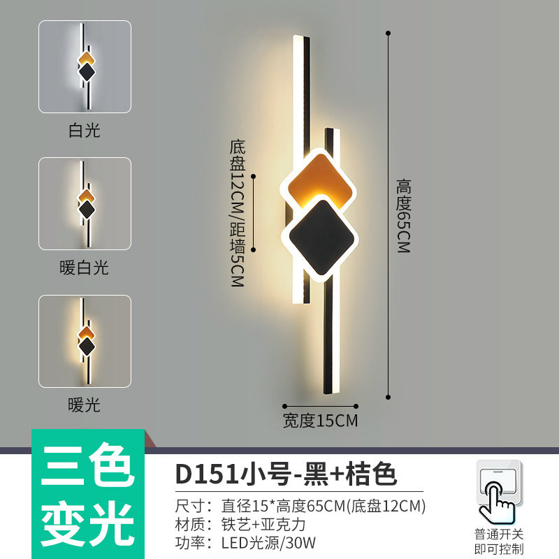 The whole network low-cost led corridor aisle entrance light new Nordic stairs balcony bedroom bedside background wall wall lamp