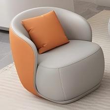 Curved beauty salon clothing store rest area sofa coffee table b&b hotel guest room plaid sofa chair negotiation