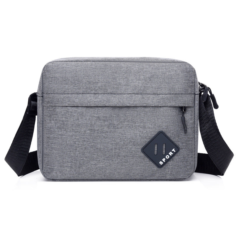 New lightweight Oxford cloth messenger bag men's fashion simple shoulder bag business commuter horizontal and vertical casual men's bag