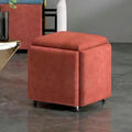 Minimalist modern metal 5-in-1 cube stool: multifunctional storage shoe bench for home and kids