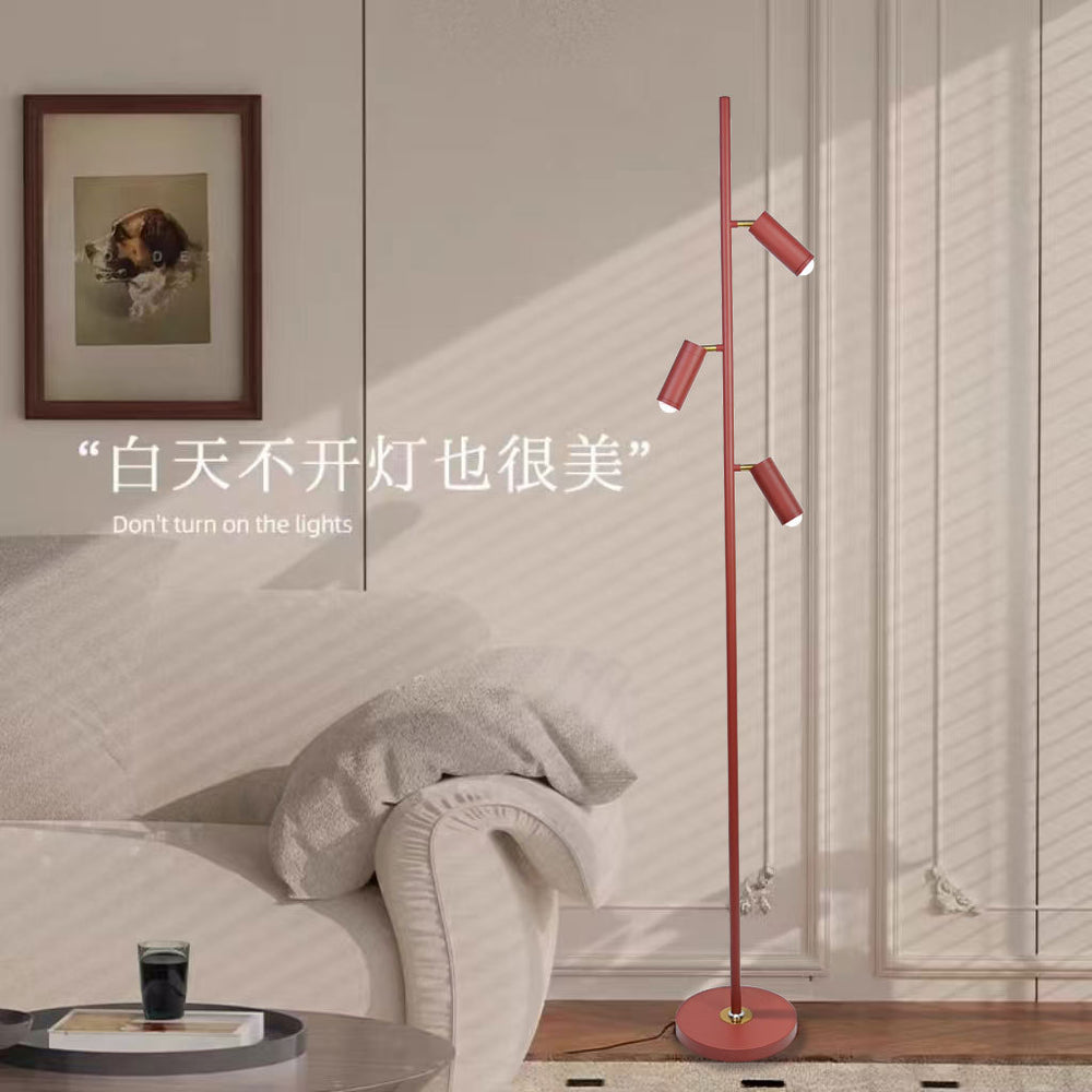 Led living room light and shadow floor lamp designer light luxury atmosphere popular sunset spotlight live broadcast room background bedside lamp