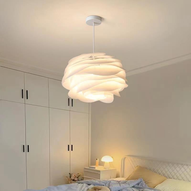 Rose ceiling lamp - minimalist modern style, creative bedroom lighting, nordic warm & romantic artistic decor for bedroom