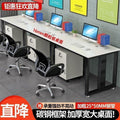 Single person office computer desk - minimalist modern office employee workstation desk and chair set - home office desk - simple executive desk