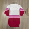 european and american women's clothing cut outlong sleevesknittingbest sellingsexy lantern sleeve gradient color sweater