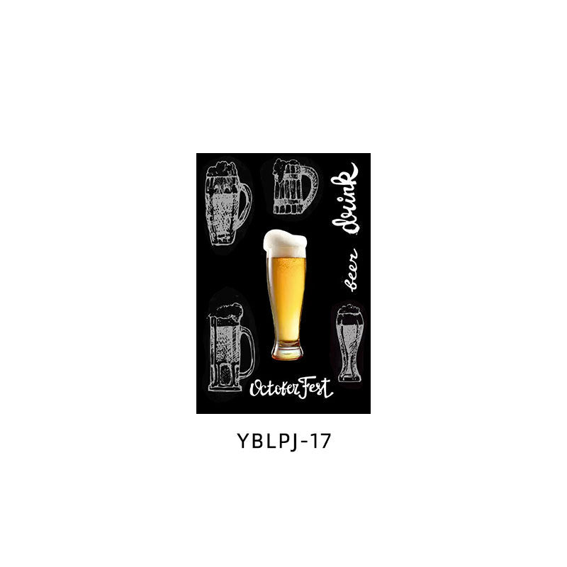 Beer painting industrial style bar decoration painting music dining bar KTV box izakaya pub barbecue shop mural