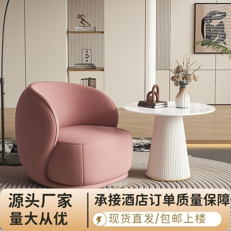 Balcony casual table and chair single sofa modern casual lazy casual chair creative designer reception negotiation combination