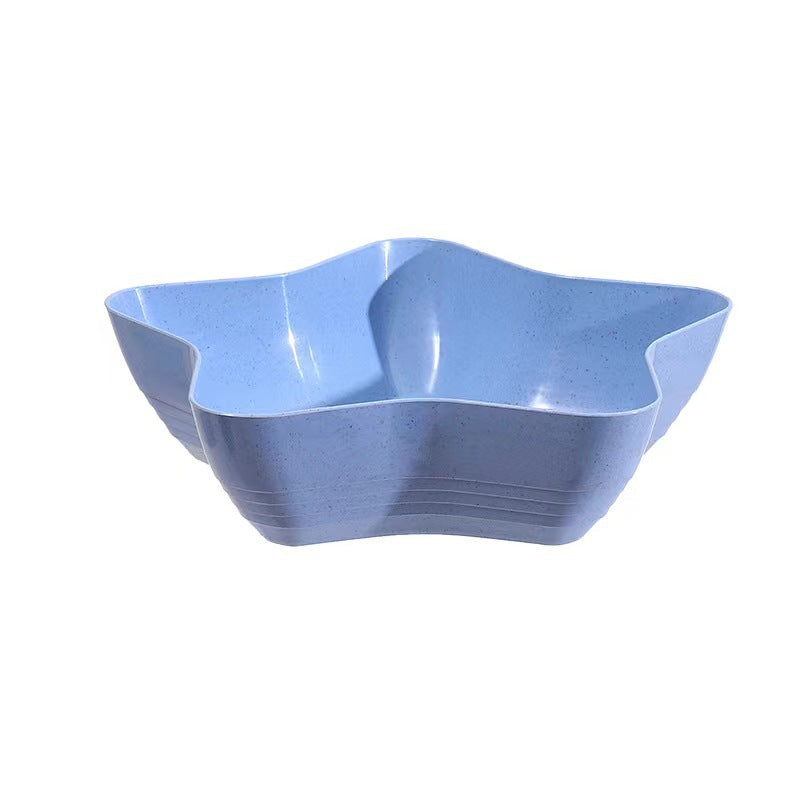 Cute star-shaped fruit and snack plate - perfect for home, living room, coffee table - dried fruit, candy, and fruit storage
