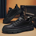 Men's shoes 2026 new winter casual leather shoes men's martin boots low-top non-slip soft sole student work boots