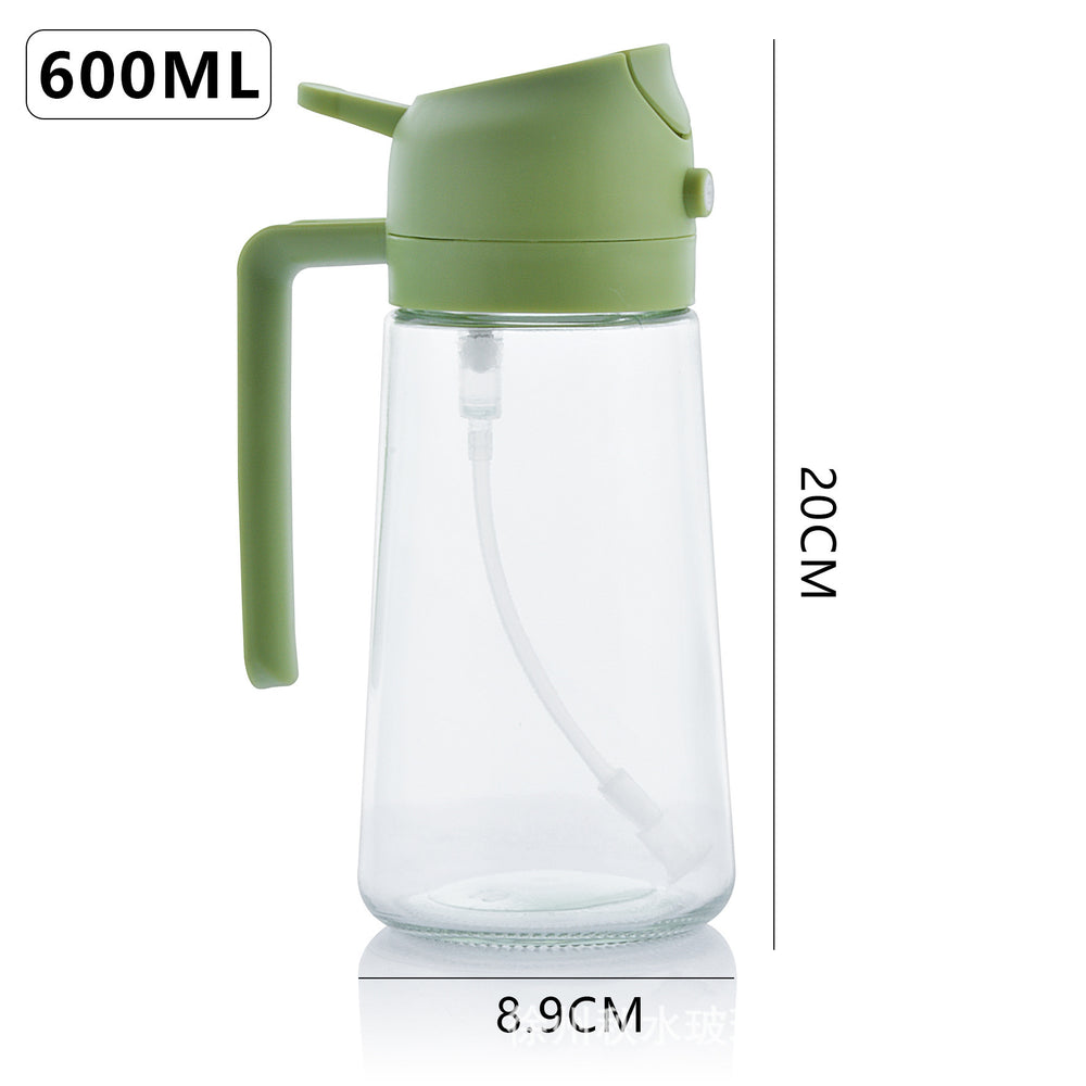 For homespray and pour two-in-one oil pot two-in-one kitchen for homespray atomized oil bottle automatic opening and closing oil pot