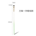 Eyebrow blade eyeliner brush - white and blue gradient + imitation squirrel long hair + opp