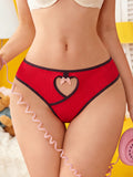 wholesale low-waist ribbed cut out color matching women's underwear pure desire breathable plaid butt lifting bows briefs