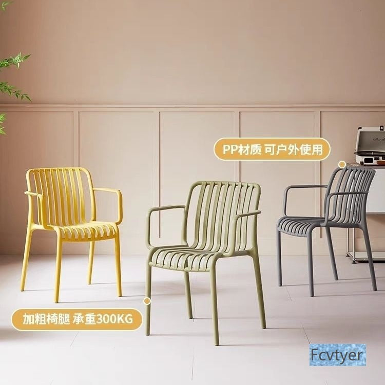 Langyujia outdoor chair casual scandinavian back plastic chair chair restaurant dining chair new arrival summer  plastic