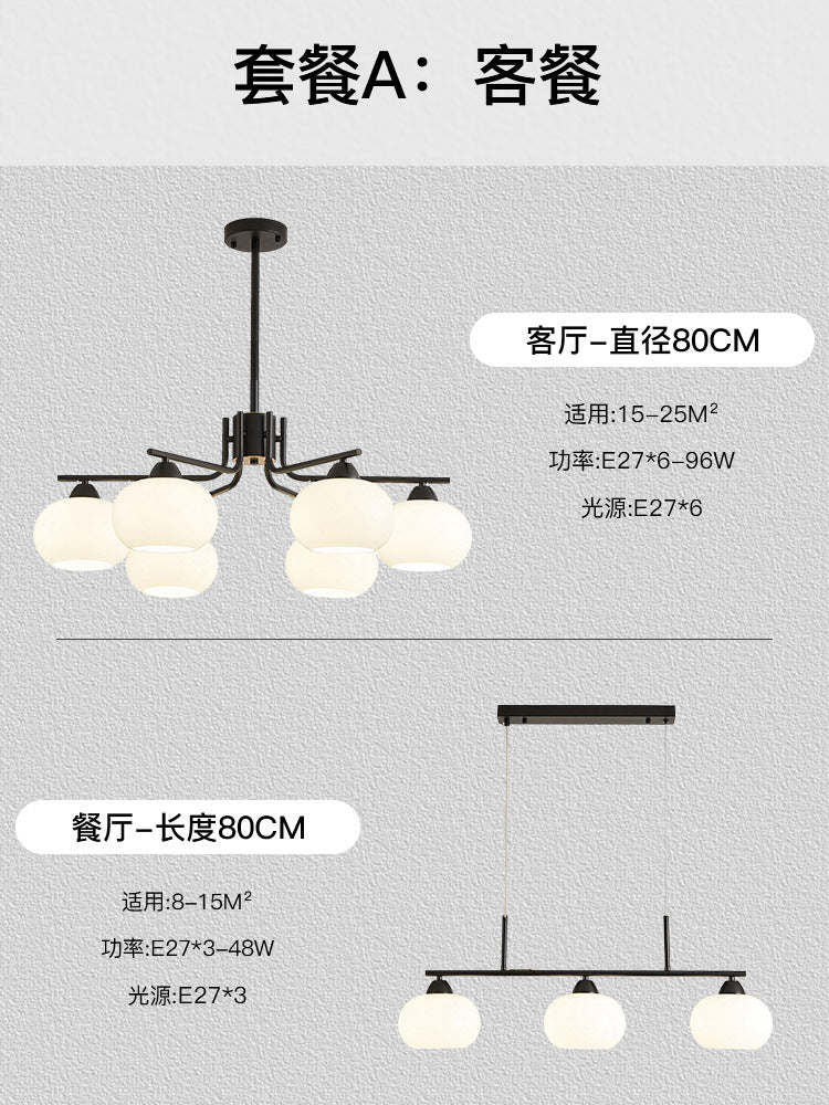 Living room lamp chandelier medieval cream style Bauhaus bedroom lamp French lamp Zhongshan home improvement lighting factory direct sales