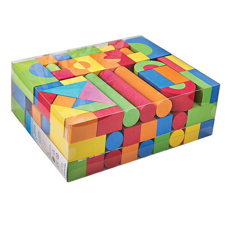Cross-border export kindergarten activity area colorful EVA foam building block bricks building block soft brick sponge toys