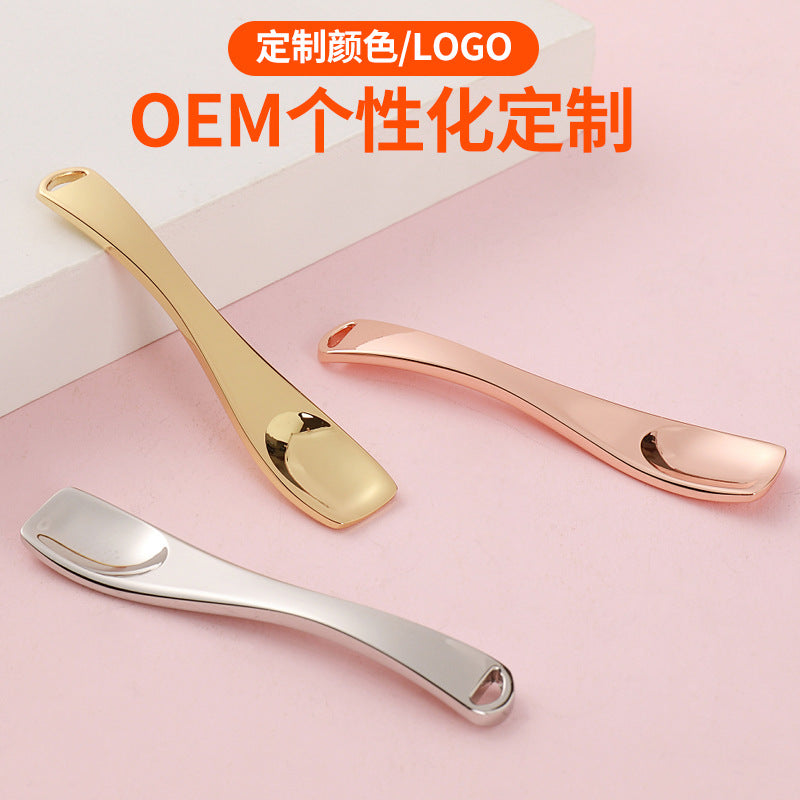 Zinc alloy eye cream mask spoon beauty skin care tool cosmetics dispensing spoon eye cream application pick stick digging spoon
