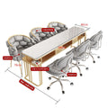 Premium-180cm marble glossy surface (set)