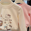 New spring girls' long-sleeve base layer t-shirt top, stylish and casual baby girl's fashionable sweatshirt, trendy children's clothing