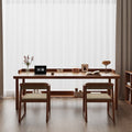 Here are a few options, depending on the specific nuance you want to convey:  **option 1 (focus on functionality):**  "wall-mounted study desk, home student writing desk, minimalist modern office study solid wood double desk"  **option 2 (more descriptive