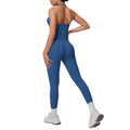 Halter sports beautiful back high waist hip lifting tight sports seamless yoga clothes quick drying breathable running fitness suit for women