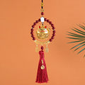 New vermilion ring bring in wealth and treasure cat ping an ruyi pendant car pendant rearview mirror creative cute car interior decoration