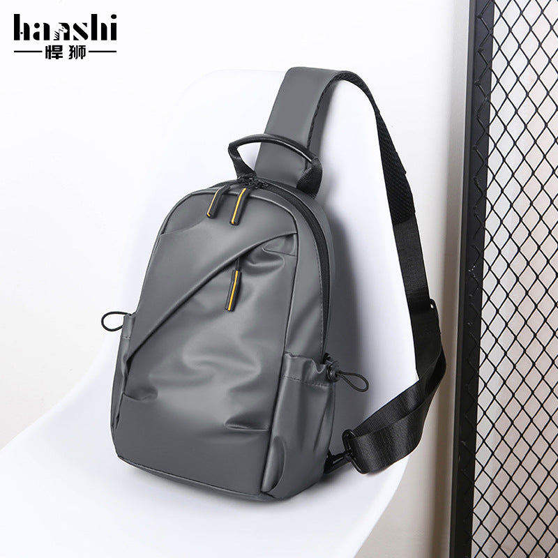 Cross-border new breast bag simple trendy cool wear-resistant shoulder bag leisure travel portable commuter messenger bag large capacity
