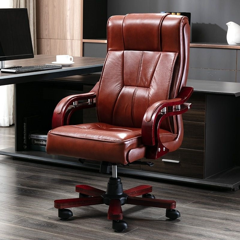 Boss chair genuine leather computer chair for home swivel chair executive chair reclining adjustable study chair office chair