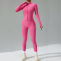 new women's tight-fitting yoga set - cardigan running sportswear set, quick-dry fitness outfit, three-piece set