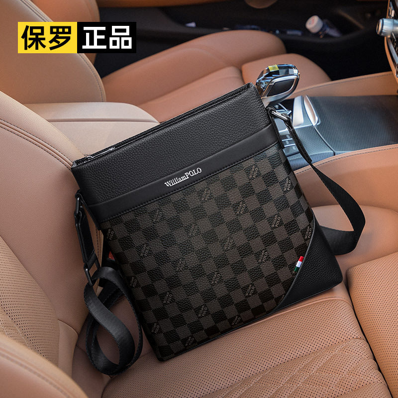 Emperor Paul briefcase men's leather computer bag genuine cowhide shoulder bag men's messenger bag men's bag wholesale