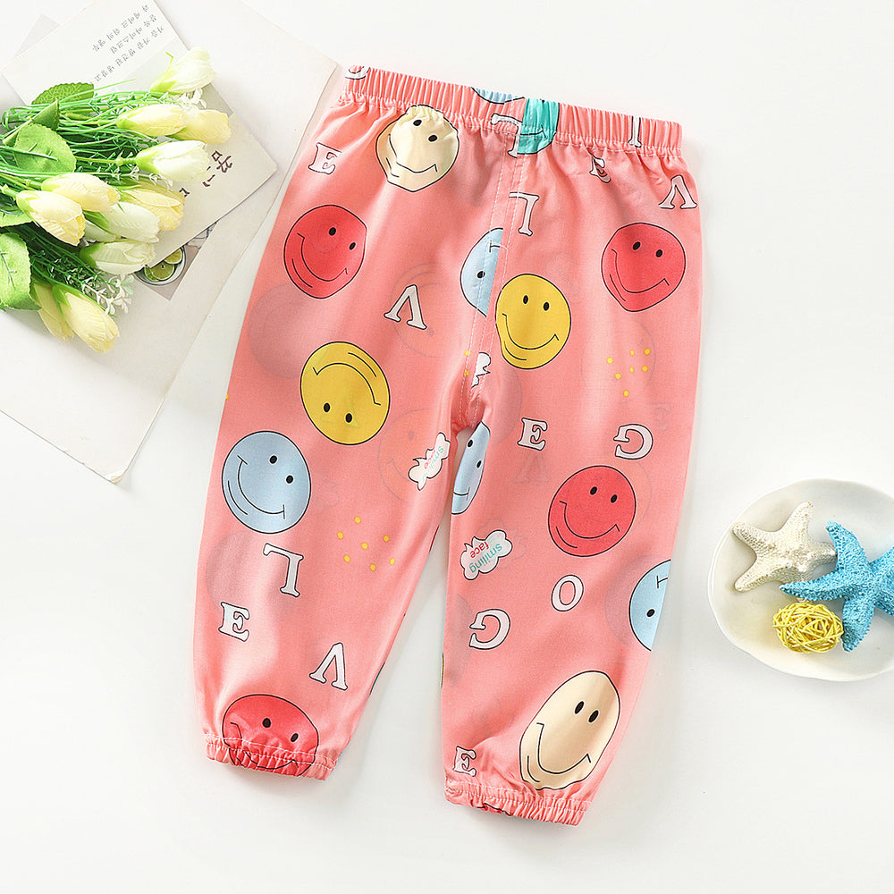 Kids' mosquito-proof pants: summer baby bloomers, toddler & child long pants, breathable air conditioning pants for boys & girls