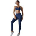 New seamless yoga set: camisole, backless, tight-fitting, high-waisted, butt-lifting activewear - breathable running and fitness outfit