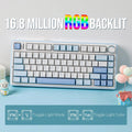 Aula/wolf spider f75 custom mechanical keyboard gasket structure hot-swappable wireless three-mode bluetooth keyboard