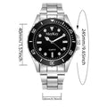 Steel band men's quartz watch - submariner style, business fashion, alloy men's watch - factory direct, in stock