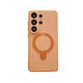 Anti-slip skin-feel magnetic stand case for samsung s26 ultra, drop-proof s25/a57 cross-border protective cover
