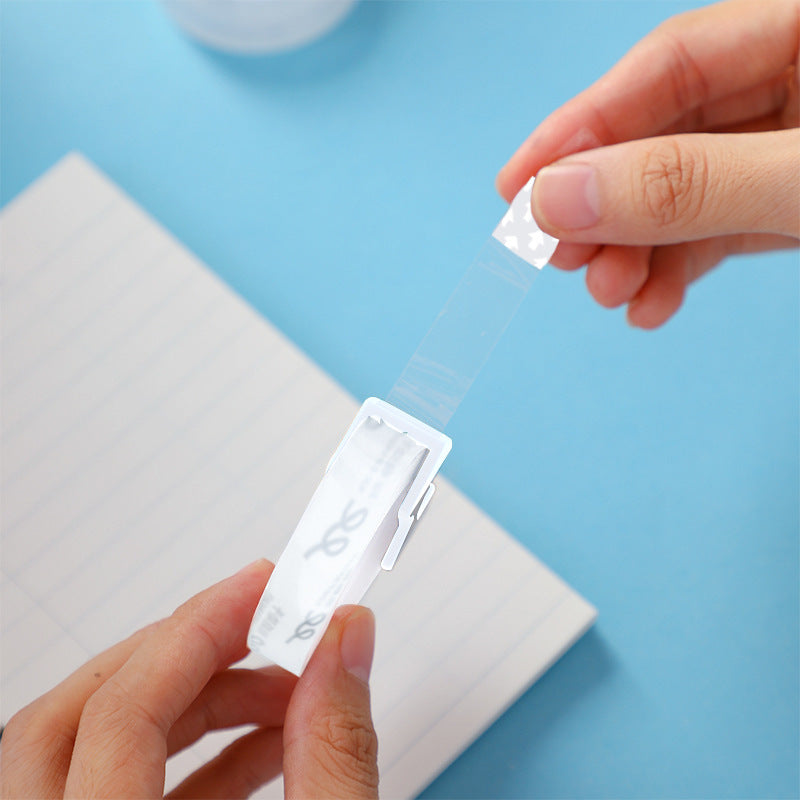 Deli 30122 transparent small tape 1.2cm student hand-torn adhesive paper tape office stationery adhesive tape set