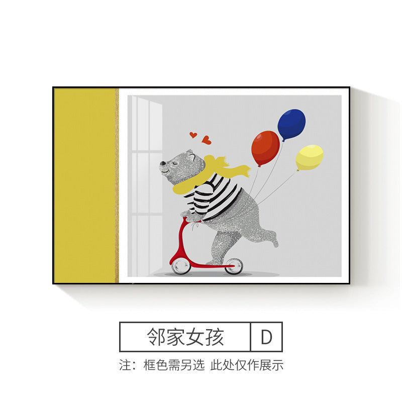 Meter box decorative painting modern simple switch box cover light luxury distribution box hanging painting restaurant flip cover cover mural