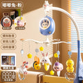 baby crib mobile toy, 0-1 year old baby musical rotating bedside bell, newborn crib hanging rattle night light