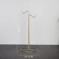 Simple double hook bag rack bag display rack floor-standing men's and women's handbag support bag rack display props jewelry rack