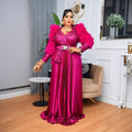 Fashion cross-border  hot diamond sequined banquet dress african new arrival women's plus size high waistdress